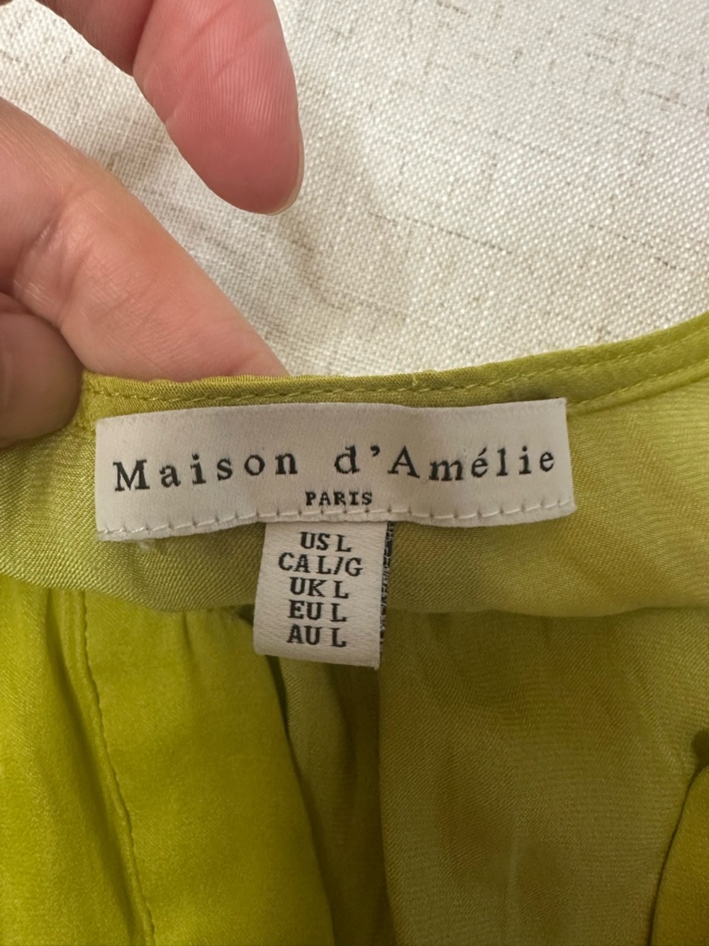 🩷Women's Sleeveless Blouse in Lime Green - Picture 5 of 9